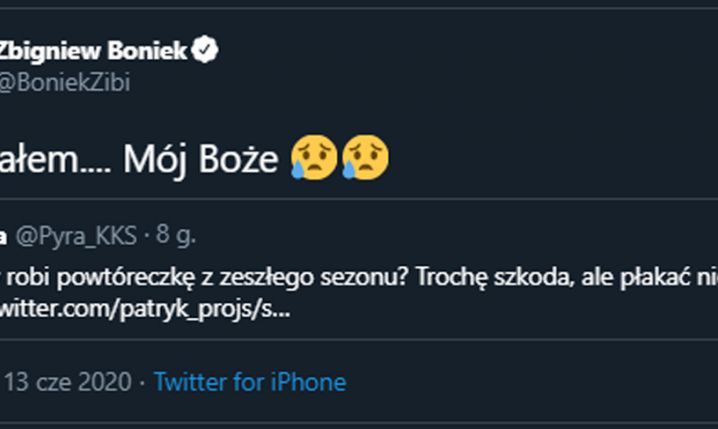 Tak Zbigniew Boniek skomentował porażkę Widzewa! :D